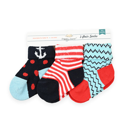 Multi Colour Socks Pack of 3