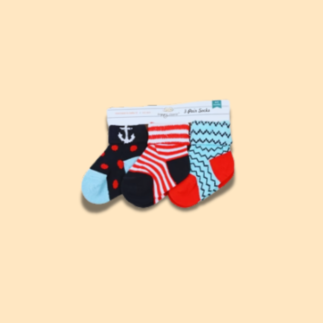 Multi Colour Socks Pack of 3