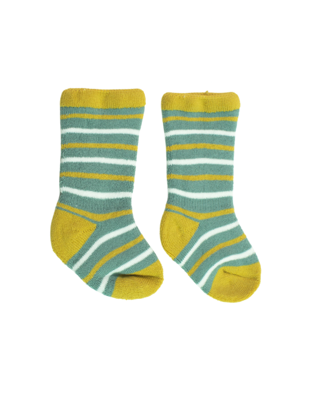 Kids Yellow Anti-Slip Pack of 3 Socks