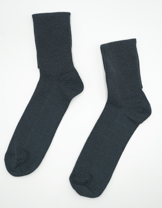 Acrylic Wool Socks Dark Blue